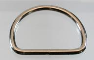 A lightweight welded nickel plated D ring.